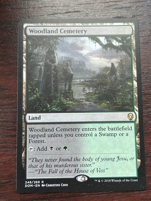 1x WOODLAND CEMETERY - Dominaria - MTG - Magic the Gathering