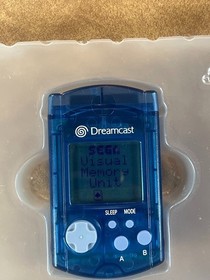 Sega Dreamcast VMU Blue MK-50121 CIB OEM Original Authentic Visual Memory Card