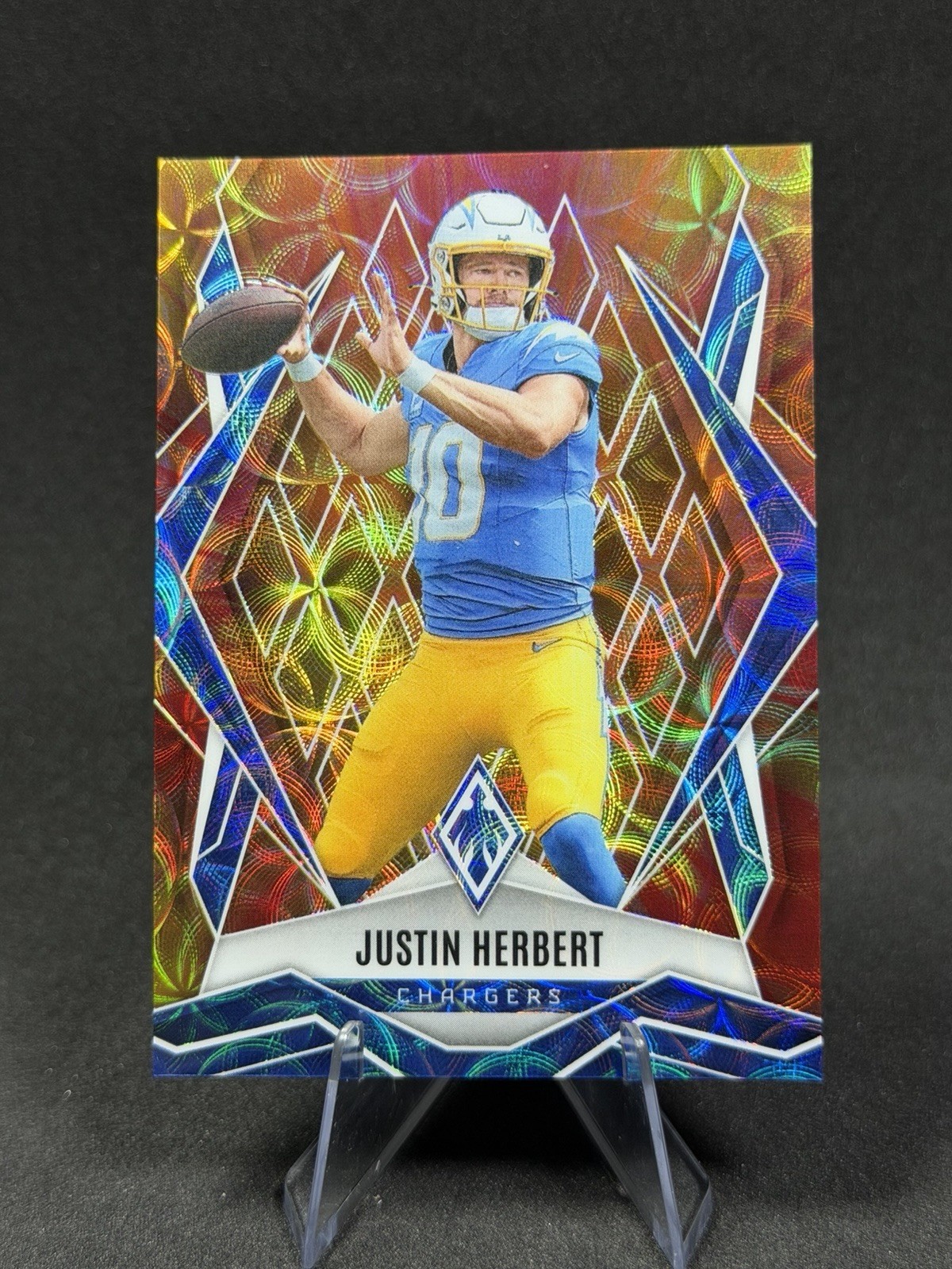 2025 Panini Phoenix Justin Herbert Fire Burst #58 Chargers /350