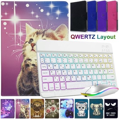 Fr Xiaomi Mi Pad 6 5 7 Pro Redmi SE Pad 11 Tasche Hülle Beleuchtet Tastatur Maus