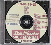 DeSoto Reparaturhandbuch CD 1948 1947 1946 1942 1941 1940 De Soto Service
