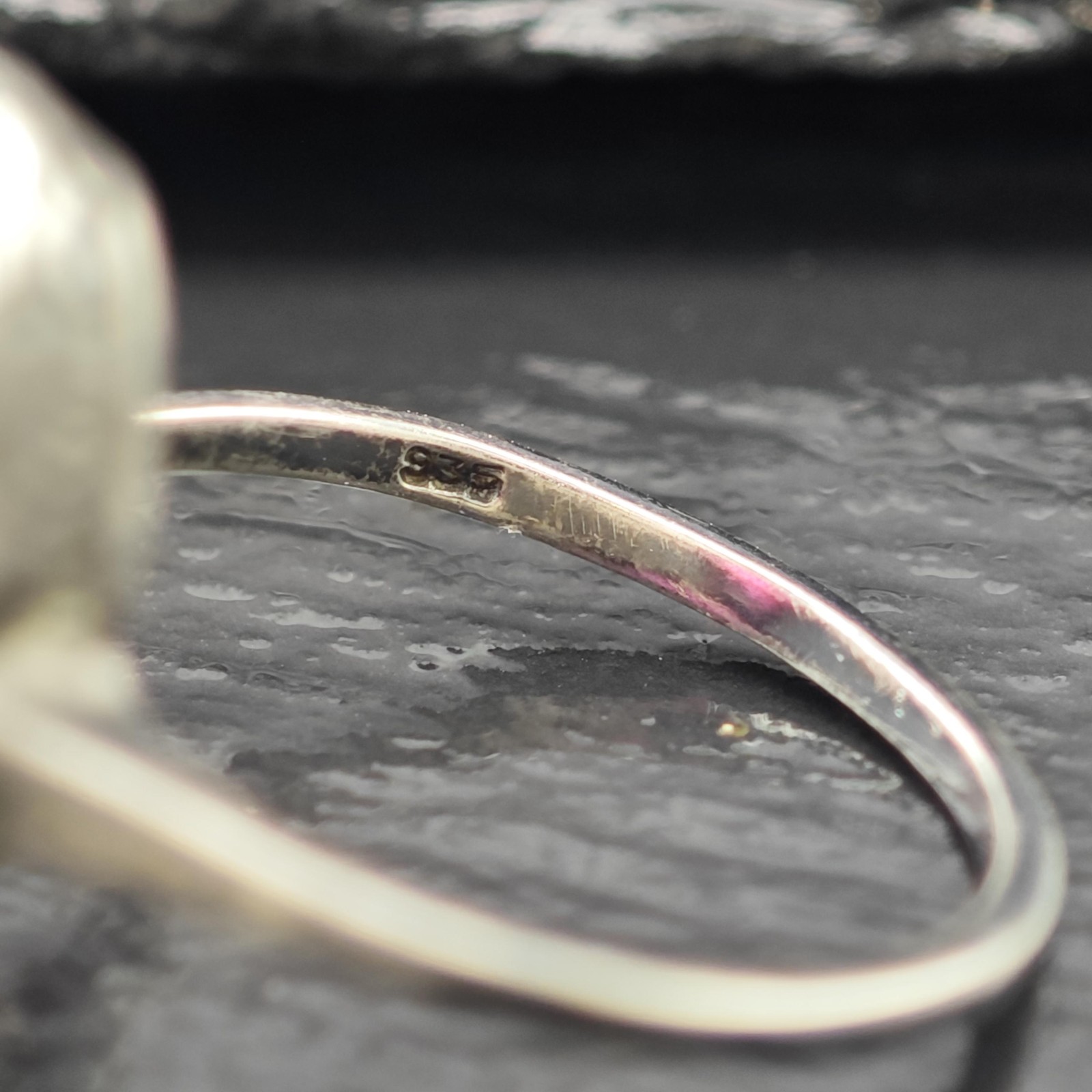 Art Deco Style Ruby Ring Sterling Silver Size 7 - image 8