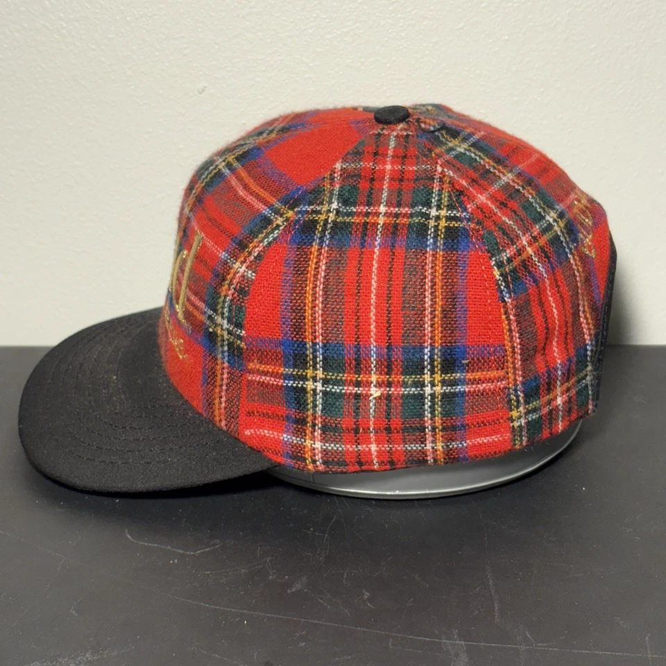 Gorra Bud Beer King Of Beers a Cuadros Snapback Camionero Bordada Roja De Colección Foto 4 de 4