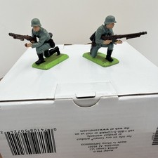 Lot Of 2 Britains Ltd Deetail German WW2 Metal Soldiers 1971-77 Vintage A83
