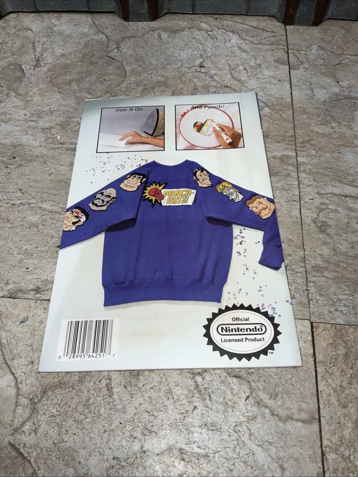 RARE Vintage Nintendo Punch Embroidery 64251 Purr-fect Punch Punch-Out 1990 - Image 3 of 3
