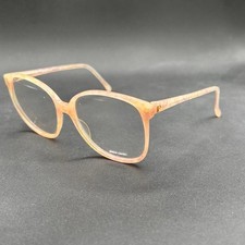 Vtg Pierre Cardin CS 149 Eyeglasses Frame Peach Marble Display w/ Demo Lenses