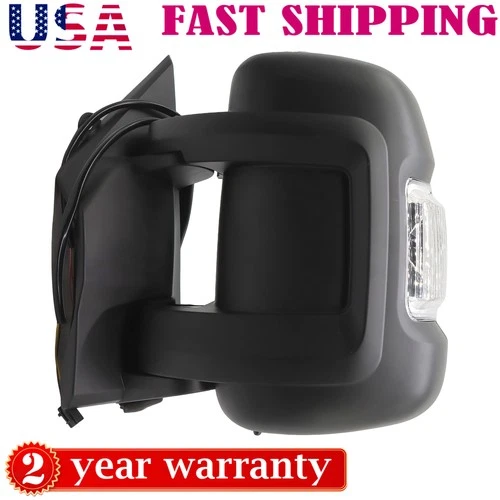 For 2014-2021 RAM ProMaster 1500 2500 3500 Mirror W/Turn Light Driver Left Side