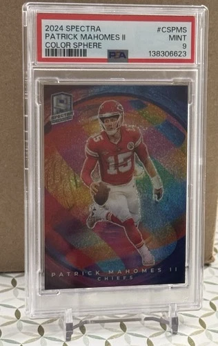 2024 Panini Spectra Patrick Mahomes II Color Sphere CASE HIT SSP - PSA 9 Chiefs