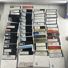 Commodore 64 Floppy Disks With Games Selling As Is for Blank Disk LOT Of 66