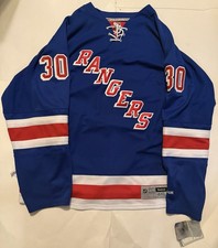 New York Rangers #30 Henrik Lundqvist Reebok Premier Home Jersey Size 4XL