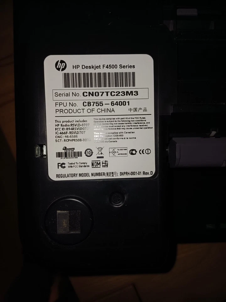 HP Deskjet F 4580 zu verschenken - Bild 3 von 4