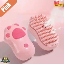 3-in-1 Electric Steamy Pet Brush Massage Grooming Comb for Cats & Dogs