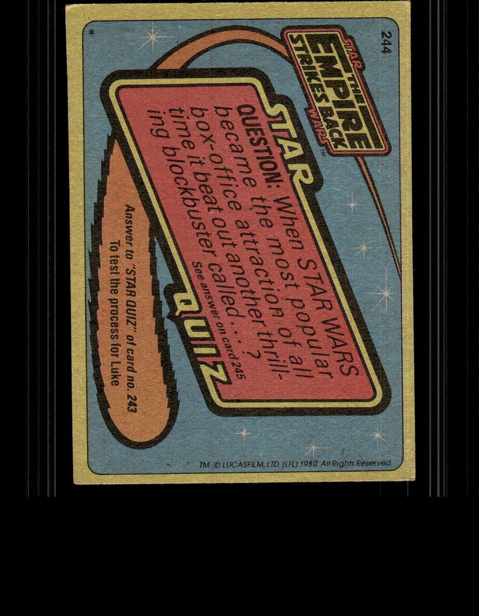 A TEST FOR LUKE Stars Wars ESP Card #244 BUY ANY 2 ITEMS FOR