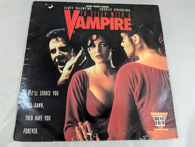 To Sleep With a Vampire Laserdisc 1993 Rare Horror Charlie Spradling - NOT A DVD