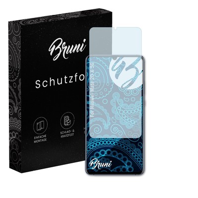 Bruni 2x Folie für Huawei Mate 20 X 5G Schutzfolie Displayschutzfolie