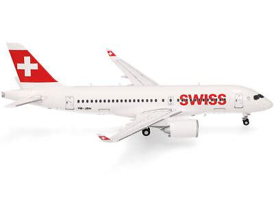Airbus A220-100 Commercial Aircraft ''Swiss International Air Lines'' (HB-JBH) Whi