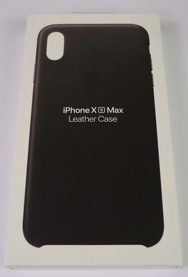  Original Offizielle Apple iPhone XS Max Lederhülle - Schwarz - Neu