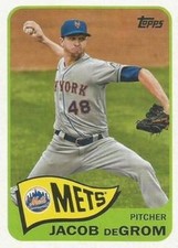 #T65-32 Jacob deGrom - New York Mets - 2021 Topps - 1965 Topps Redux Baseball
