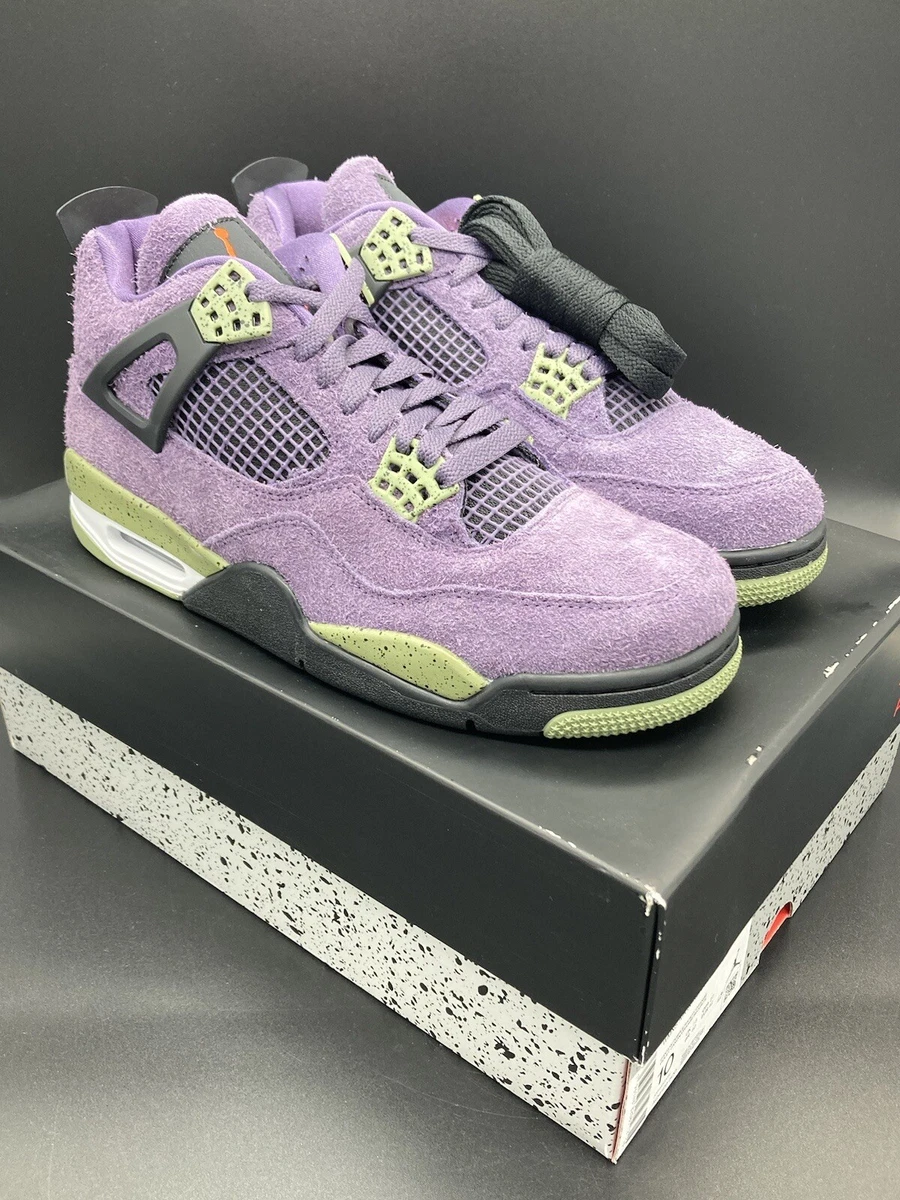 Nike Women's Air Jordan 4 Retro Purple Canyon Size 10W/8.5M AQ9129-500 BRAND NEW