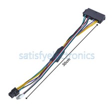 12" ATX Main 24-Pin to 6-Pin PSU Power Adapter Cable 18AWG for HP Z220/Z230 NEW