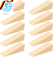 Keboyoe 10 StüCk TüRkeil TüRstopper Holz TüRkeile Holzkeile Klein Hartholzkeil M