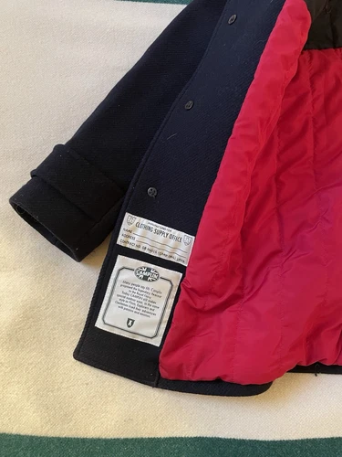 Camplin North Overcoat (Wool) Navy With Insulation (XS/S - 46) image 2