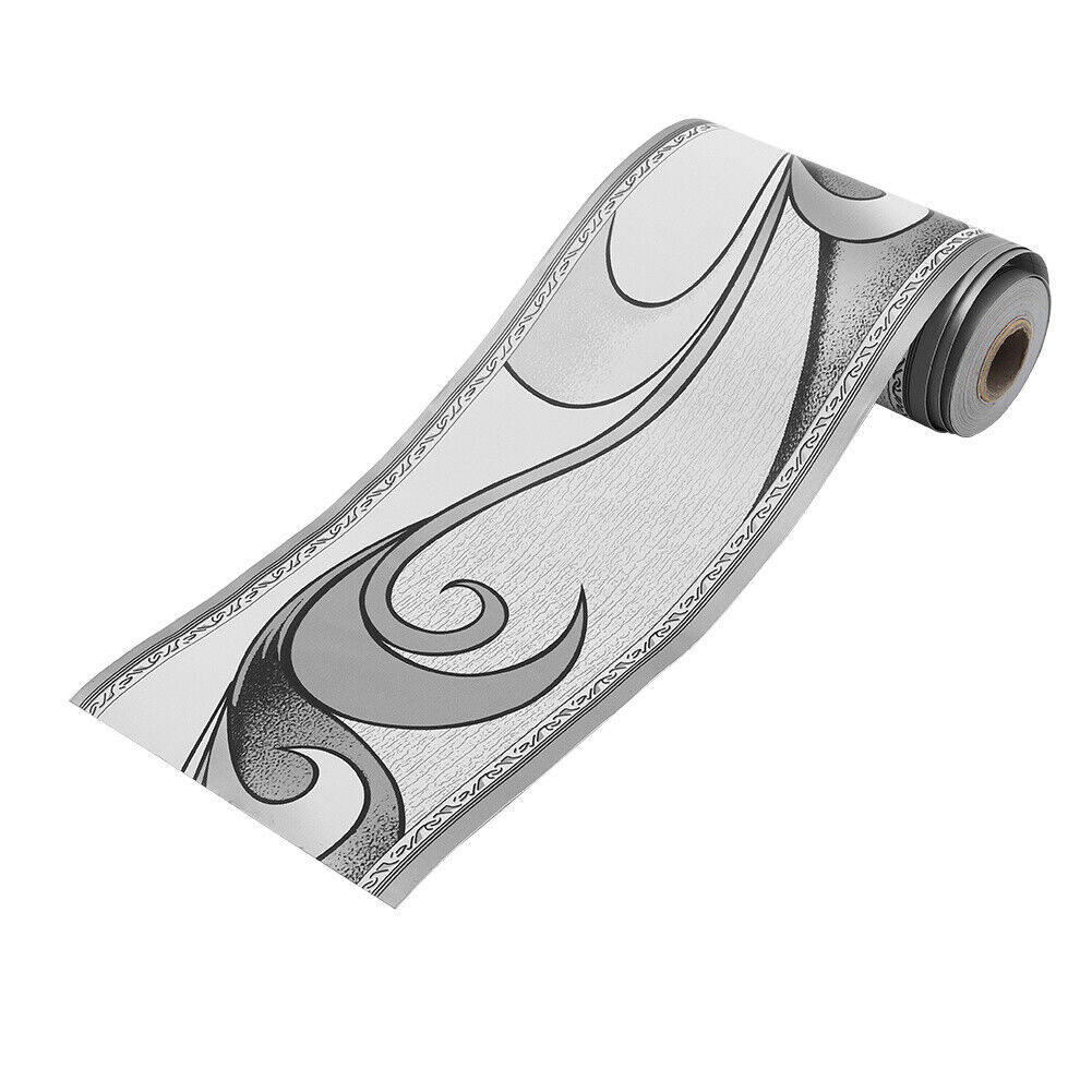 Self Adhesive Wall Skirting Border 10M Sticker Wave Line Wallpaper Home