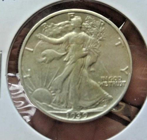 1939 S WALKING LIBERTY HALF DOLLAR XF+