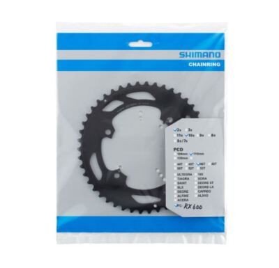 Shimano Plateau extérieur - GRX FC-RX600-10 - 2x10 Vitesses - 46 Dents