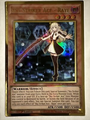 Yugioh - Sky Striker Ace -Raye (Gold Rare) (1st Edition) - MGED