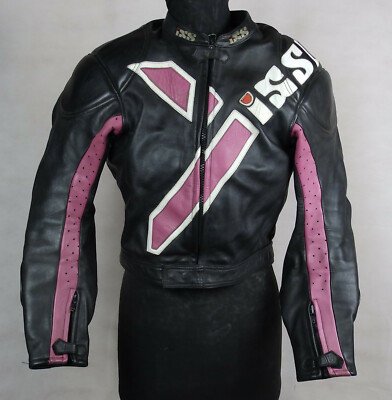 Motorradjacke iXS schwarz-violett Grösse 54 Motorrad Jacke gebraucht