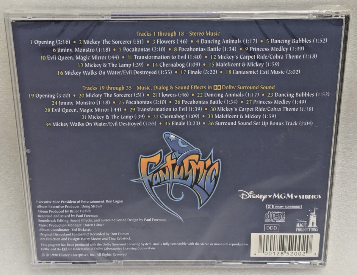 FANTASMIC! Good Clashes Evil Nighttime Spectacular Disney MGM (CD