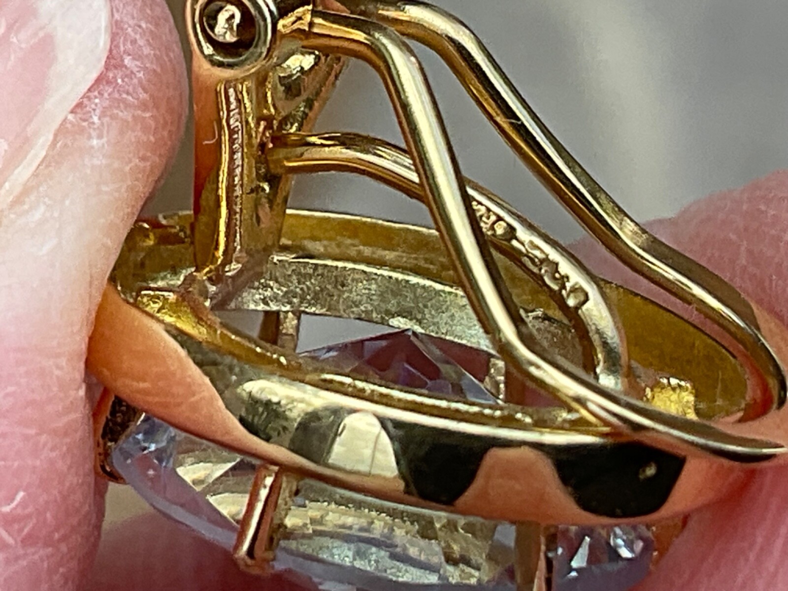 18ct gold aquamarine earrings eBay