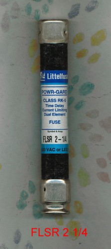 LITTELFUSE FLSR2 1/4    FLSR 2 1/4  FUSE  600 VOLT  2 1/4 AMP - Foto 1 di 2