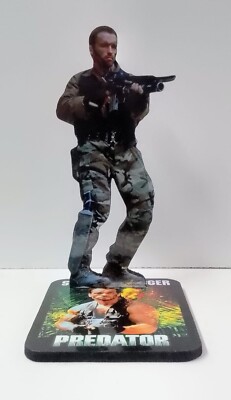 ARNOLD SCHWARZENEGGER RAUBTIER HOLZ FIGUR 20 Zentimeter Faserplatte - Argenti...