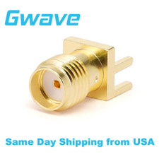SMA Female Connector End Launch Suit for PCB Thickness 2.0mm, Pin 0.9mm,DC - 18G