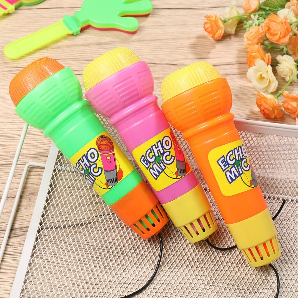 3 Microphones Jouets Pour Enfants - Micro écho En Plastique Pour Karaoké, Déguisement Et Jeux D'imitation