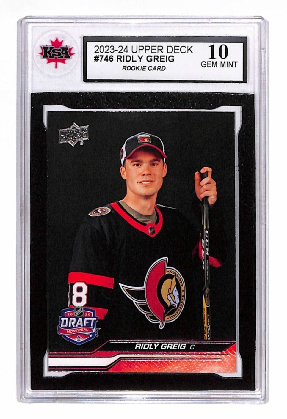 2023-24 Upper Deck Extended Series Ridly Greig Rookie Card #746 RC