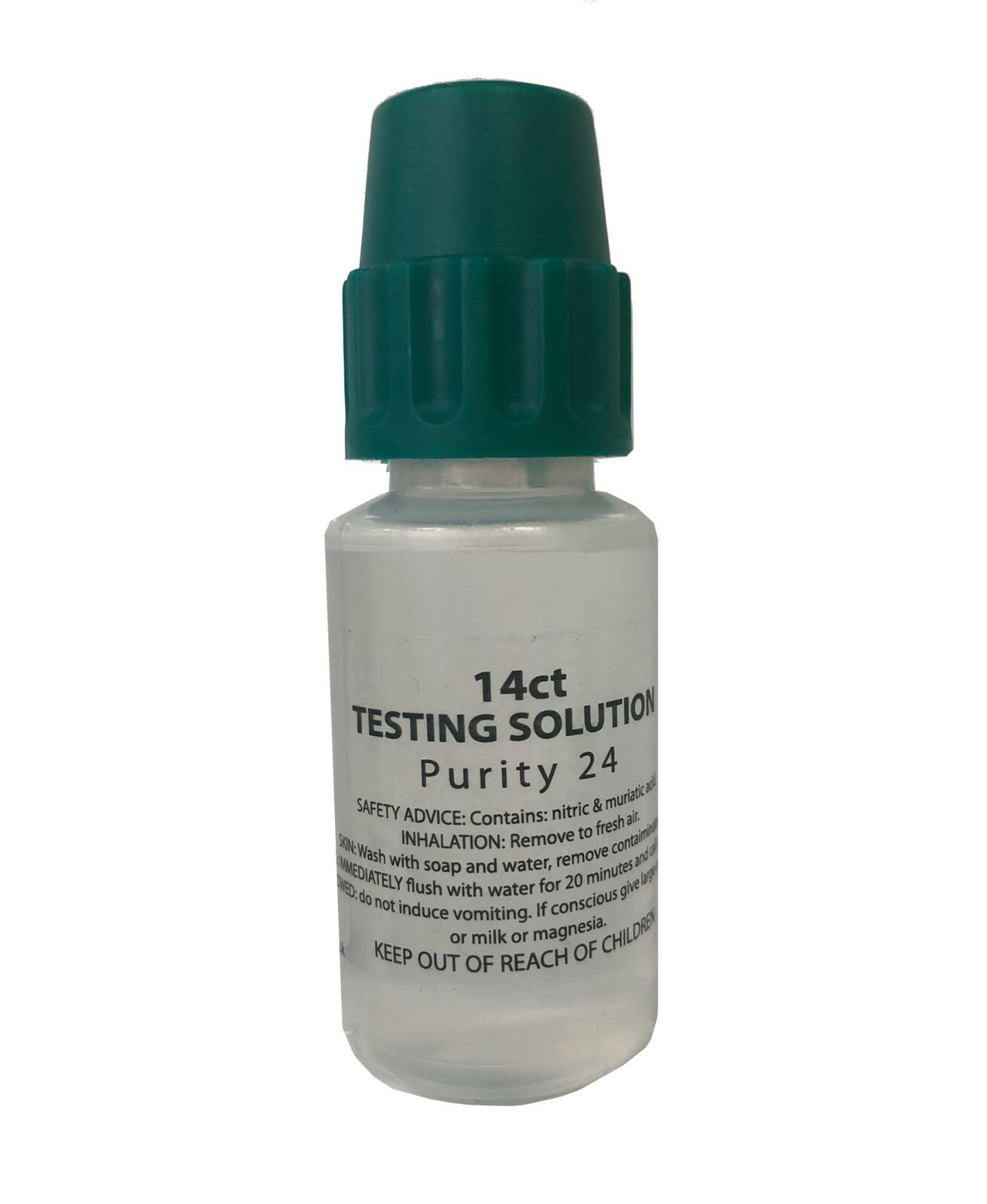 14ct Testing Solution Purity 24 Contains Nitric & Muriatic Acid - 15ML