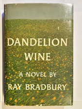 FIRST EDITION DANDELION WINE by RAY BRADBURY on special DANELION BOOKPLATE 1957