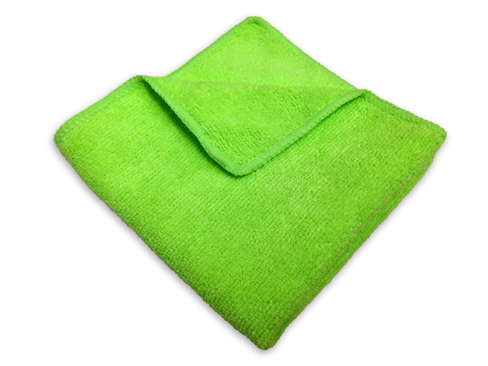 Restaurantware Clean Tek Green Microfiber Cleaning Cloth - 16 inch x 16 inch - 100 Count Box