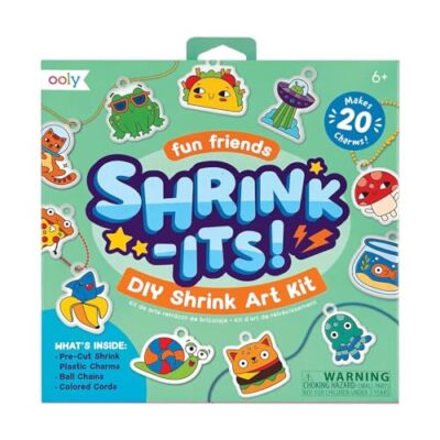 Shrinkits 28 Pc Diy Shrinking Art Kit That Creates Charms And Tags Includes 20 
