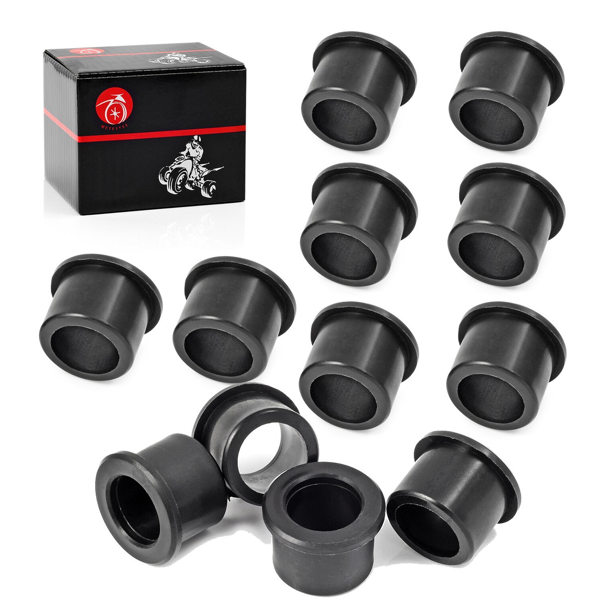 12-Pack Nylon A-Arm Bushings For Yamaha YFZ450, YFZ450R, YFZ450X ATV - Boss Bearing Upgrade Kit