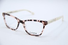 NEW L.A.M.B. LAMB LA075 B:38 PINK TORT PEARL AUTHENTIC DESIGNER EYEGLASSES 53-17