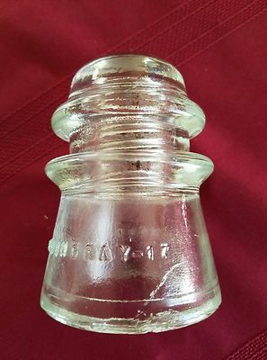 Hemingray 17 Vintage Hemingray - 17 Clear Glass Insulator