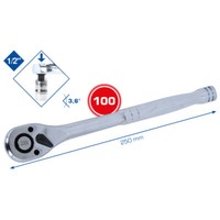 "Ks tools Brilliant 1/2\" METAL-TEN Umschaltknarre 100 Zahn Ratsche"