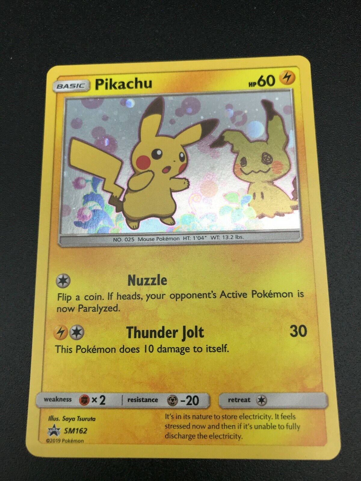 Raríssima Carta Pokemon Mimikyu Promo (sm163/250) Original