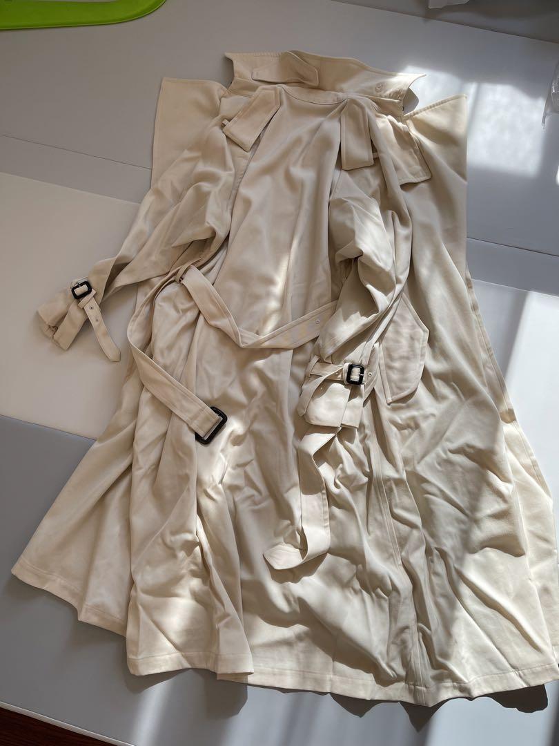 AURALEE Wool Max Gabardine Trench Coat | eBay