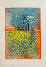 RENZO NUCARA - NATURA RITROVATA - SERIGRAFIA FIRMATA 