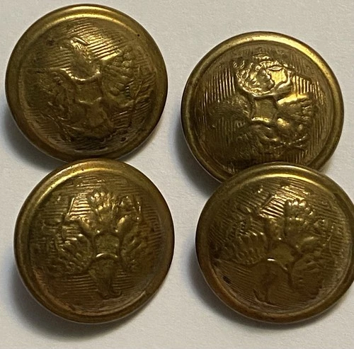 4 Civil War Era Union General Staff Officer's Buttons Union